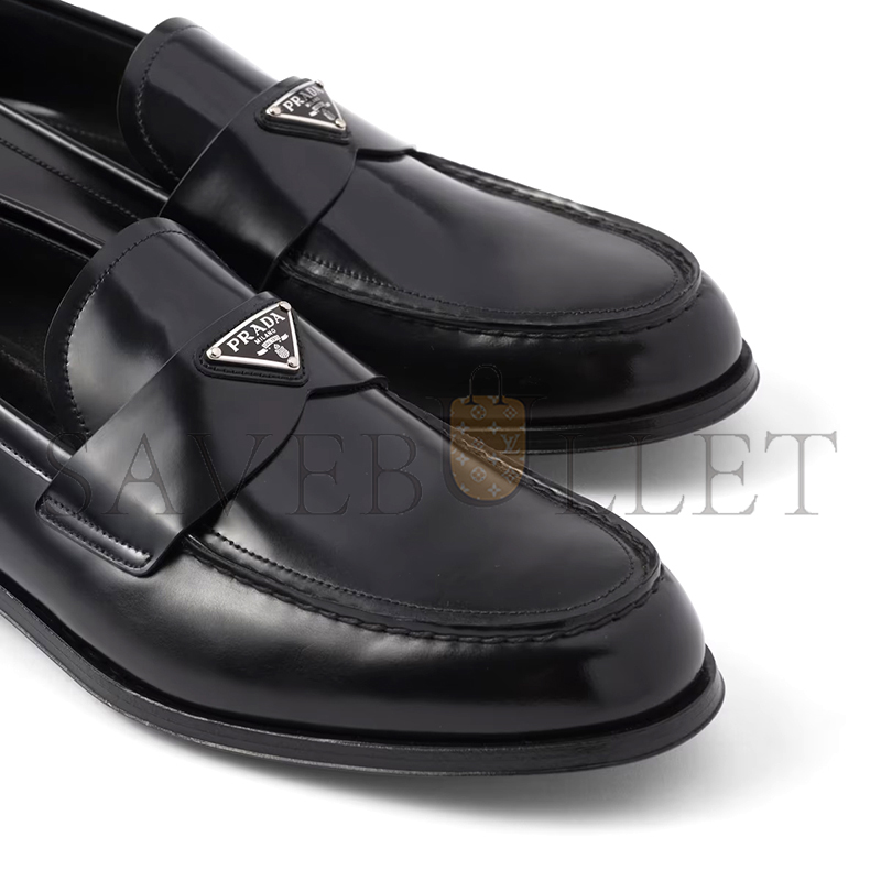 Pra*a brushed leather loafers 2db205